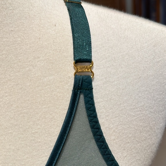 Bordelle Art Deco mesh bra Green - Picture 4 of 9